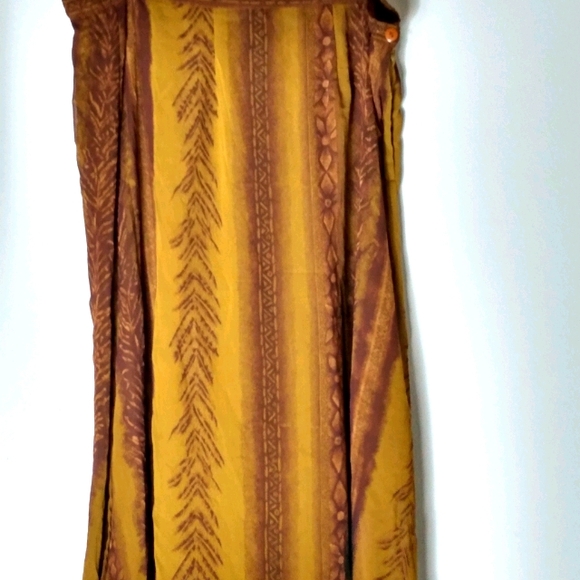 Kloz Studio 1X Tan Golden Midi Maxi Skirt Plus - Picture 1 of 8